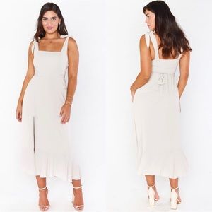 Show Me Your Mumu Claire Midi Dress Show Me The Ring Crisp Size XXL